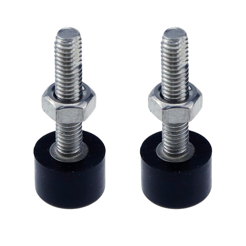 HNGSON Hood Adjuster Bumper Stopper Rubber Hood Bumper Stop Bolt Nuts M4×20mm, Pack of 2 - Image 1